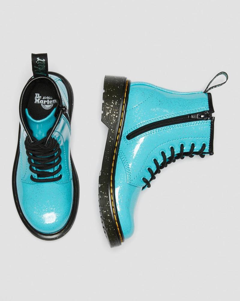 Dr Martens Junior 1460 Glitter Veterlaarzen Kinderen Turquoise | NL 144NWY